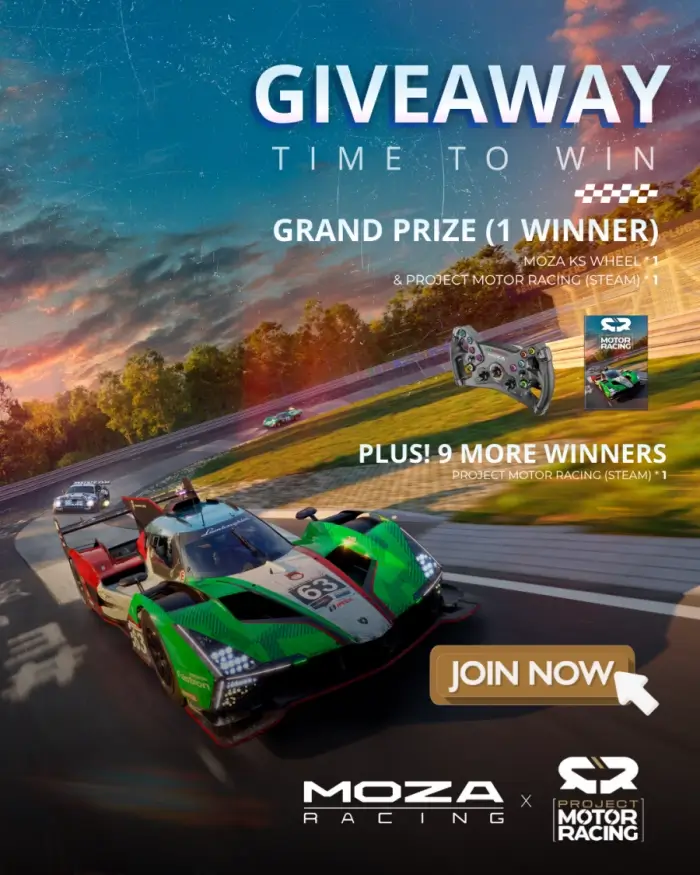 MOZA Racing x Project Motor Racing Giveaway