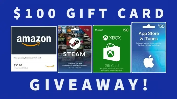 Win $100 Steam, Amazon, Xbox or Appstore Gift Card