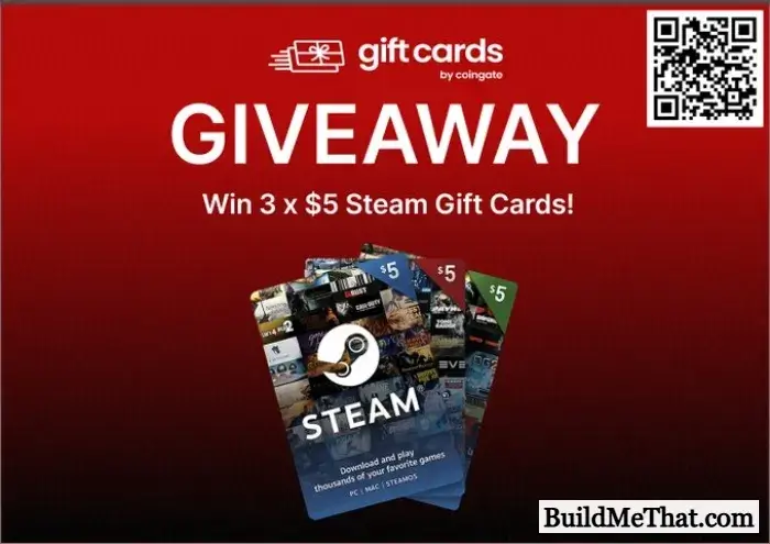 Win 3 Steam Gift Cards Giveaway