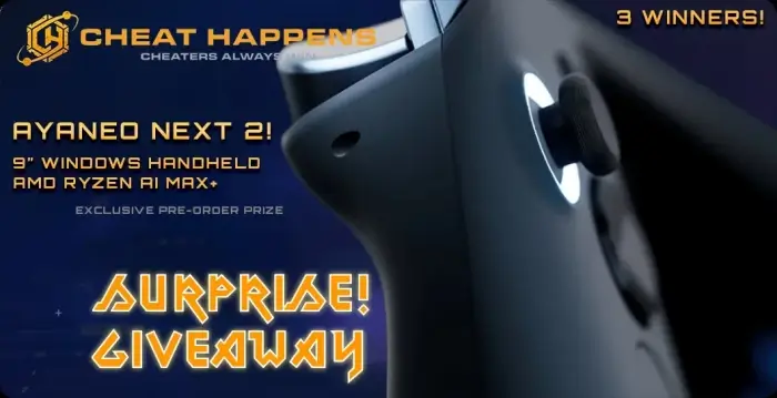 AYANEO NEXT 2 Giveaway By Cheat Happens