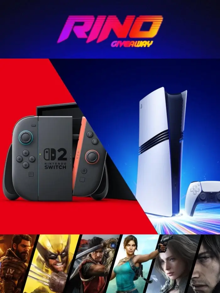 Win your choice of PlayStation Pro or Nintendo Switch 2