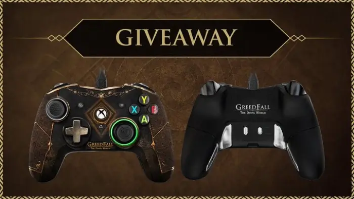 Customized Game Controller Giveaway By GreedFall