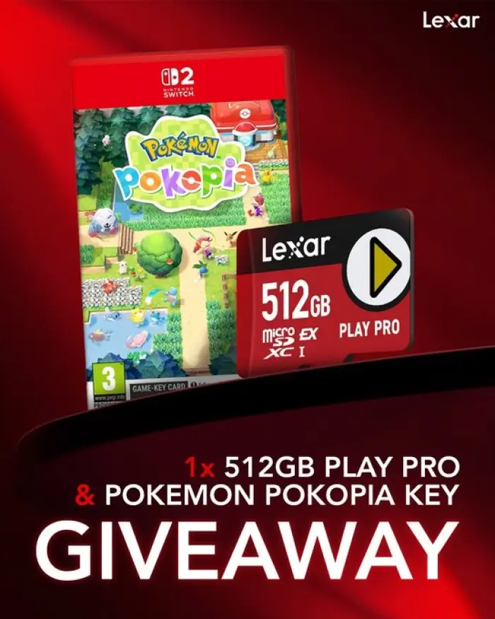 Pokémon Pokopia and 512 GB PLAY PRO Giveaway By Lexar