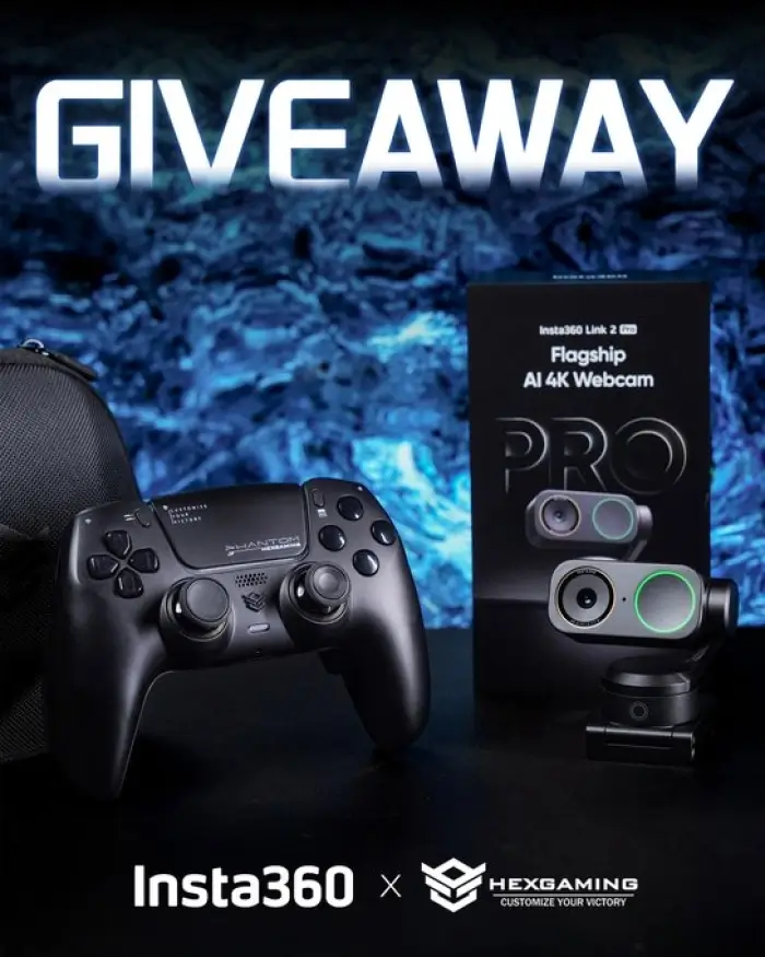 Win Insta360 Link 2 Pro or HexGaming Controller