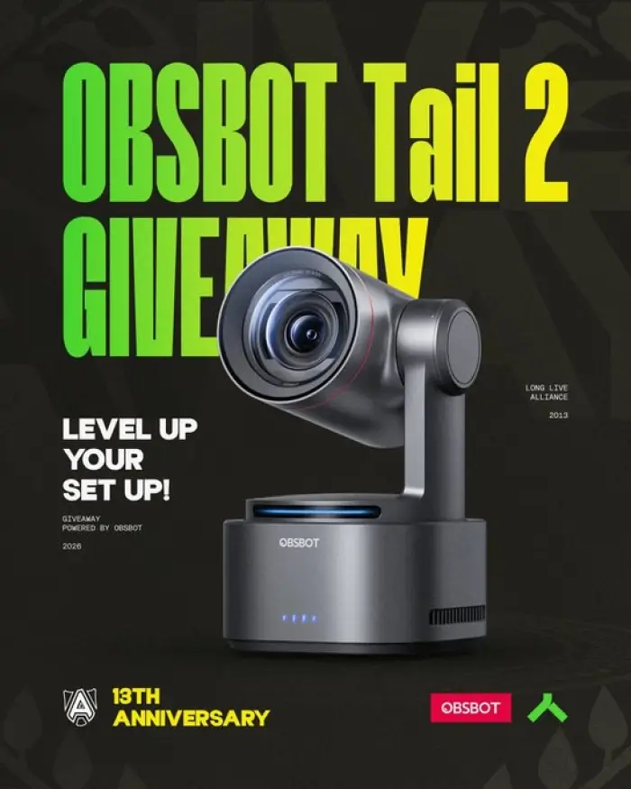 OBSBOT Tail 2 Giveaway By Alliance