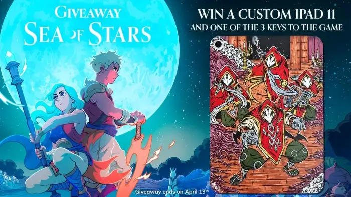 Win a Custom Ipad or 3 Sea of Stars Keys