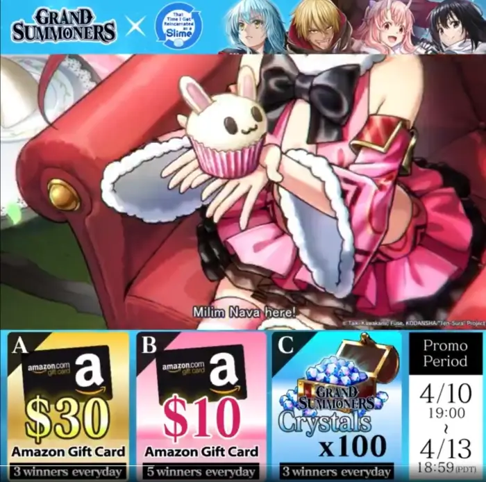 Win Amazon Gift Cards From Grand Summoners
