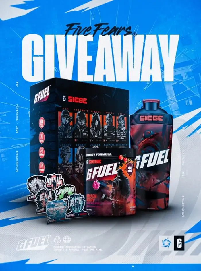 Win GFuelEnergy x Rainbow6Game Collectors Box
