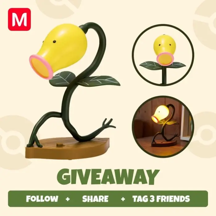 Win Pokémon Concierge LED Light Bellsprout