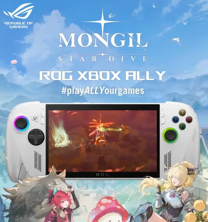 Win ROG Xbox Ally and MONGIL STAR DIVE Game Code
