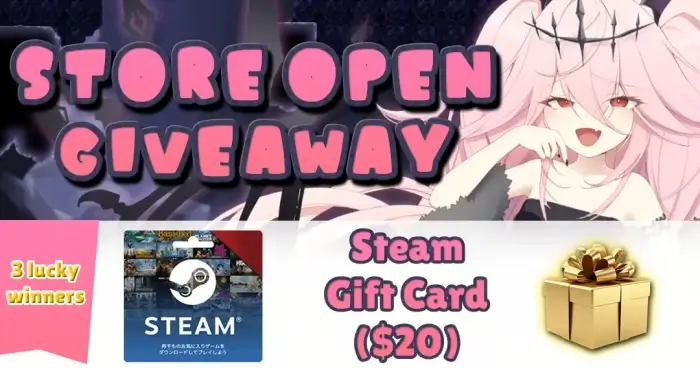 Win Three $20 Steam Digital Gift Card By Tensei Games