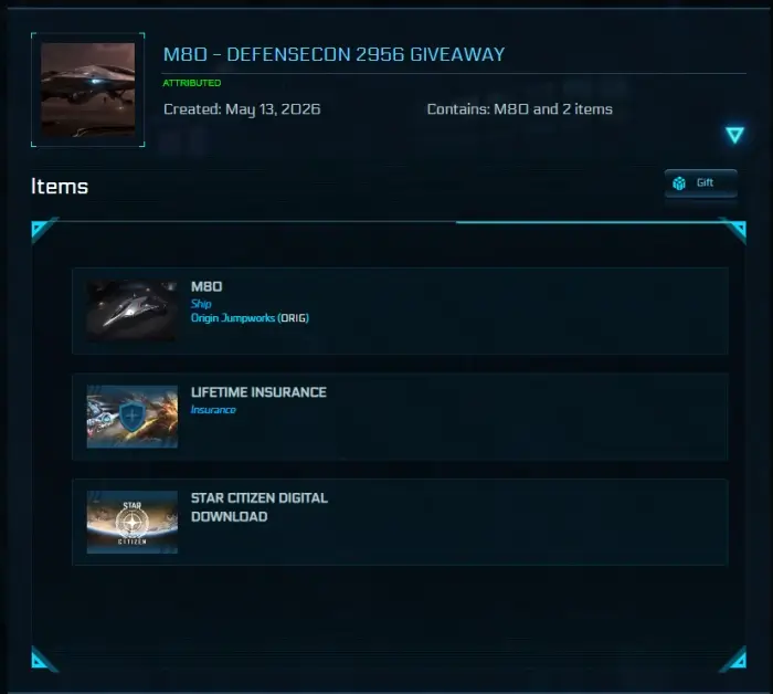 Star Citizen Origin M80 & LTI Giveaway