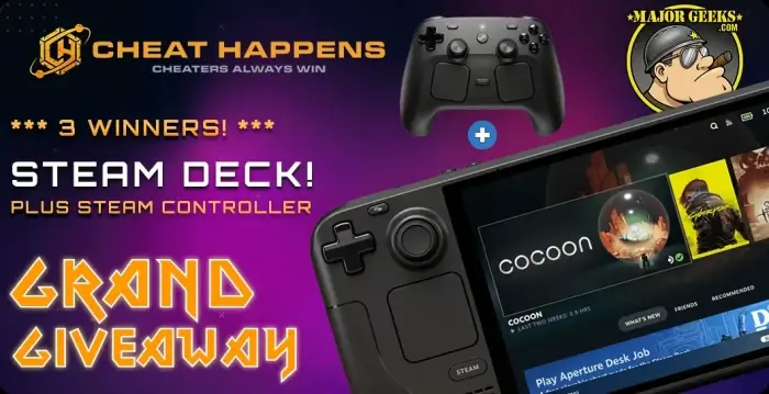 Steam Deck and Steam Controller Giveaway By Cheat Happens