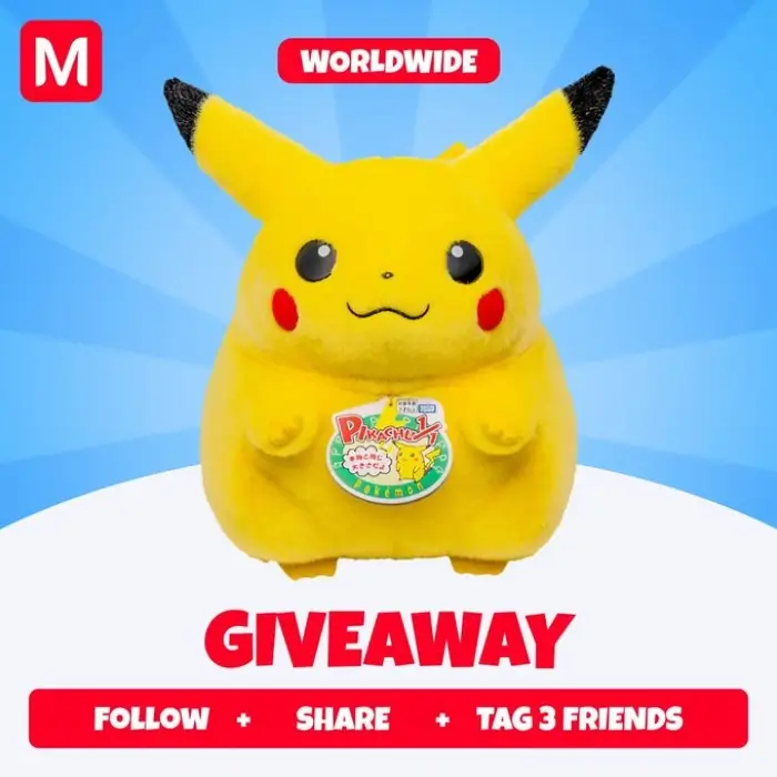 Win a Pikachu Okaeri Plush From Meccha Japan