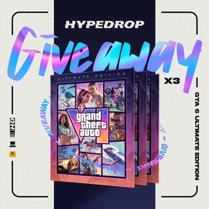 Win 3 Copies of GTA 6 Game Code