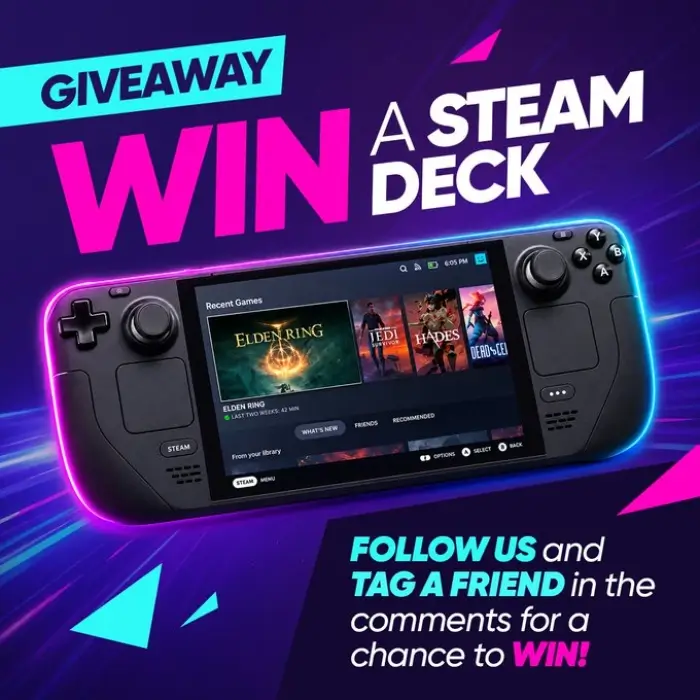 Win Steam Deck or $600 Giveaway From Loaded – Facebook