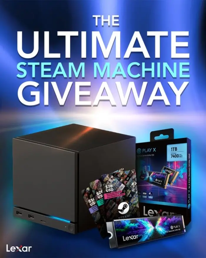 Win Steam Machine With Controller, SSD and Steam Gift Card